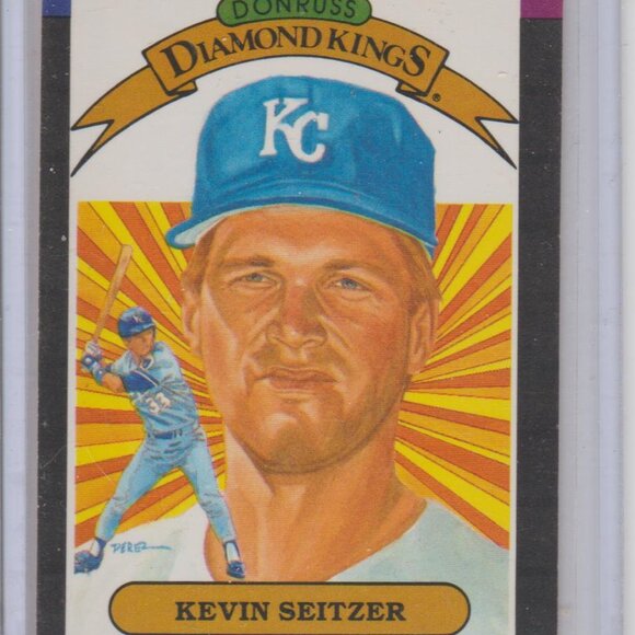 RARE & Vintage Kevin Seitzer 1988 Donruss Diamond Kings Collectible Card - Picture 1 of 2